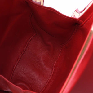 極美品 BOTTEGA VENETA ボッテガヴェネタ ザ・ワール WHIRL ポーチ セカンドバッグ クラッチバッグ レッド 639332 VA9A0 6501 中古 4a006618