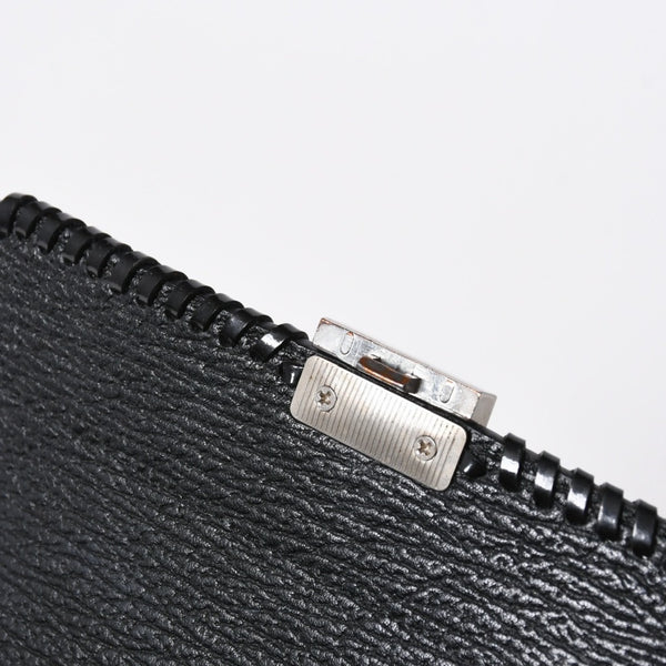 3.1 Phillip Lim フィリップ リム サッチェル ミニサイズ 2WAY ハンドバッグ ショルダーバッグ ブラックレザー シルバー金具 AP17-0226WSK 美品 中古 4a006893