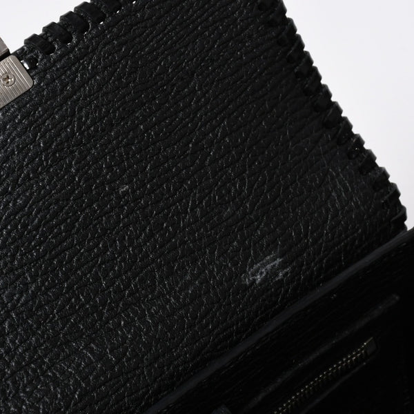 3.1 Phillip Lim フィリップ リム サッチェル ミニサイズ 2WAY ハンドバッグ ショルダーバッグ ブラックレザー シルバー金具 AP17-0226WSK 美品 中古 4a006893