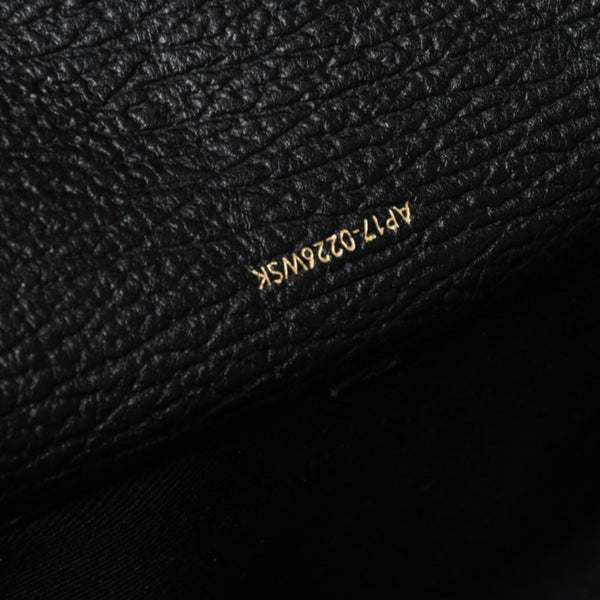 3.1 Phillip Lim フィリップ リム サッチェル ミニサイズ 2WAY ハンドバッグ ショルダーバッグ ブラックレザー シルバー金具 AP17-0226WSK 美品 中古 4a006893