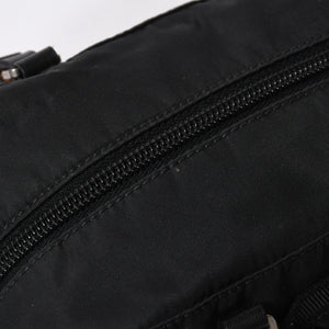 PRADA プラダ ハンドバッグ イヴニングハート BN1134 トライアングルロゴ ナイロン ブラック シルバー金具 美品 中古 4a004852