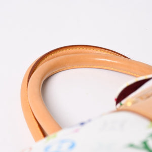 極美品 LOUIS VUITTON ルイヴィトン キーポル45 ボストンバッグ M92641 モノグラム マルチカラー ホワイト 村上隆 中古 4a003947
