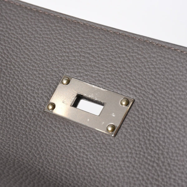 新品同様 HERMES エルメス Maxi Kelly 42 マキシケリー 42 ハンドバッグ K刻印 トゴ エタン SV金具 2025年製 内縫い 中古 4a006899