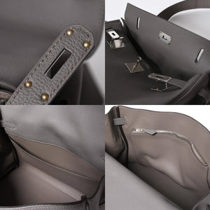 新品同様 HERMES エルメス Maxi Kelly 42 マキシケリー 42 ハンドバッグ K刻印 トゴ エタン SV金具 2025年製 内縫い 中古 4a006899