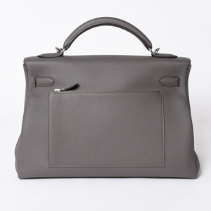 新品同様 HERMES エルメス Maxi Kelly 42 マキシケリー 42 ハンドバッグ K刻印 トゴ エタン SV金具 2025年製 内縫い 中古 4a006899