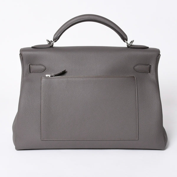 新品同様 HERMES エルメス Maxi Kelly 42 マキシケリー 42 ハンドバッグ K刻印 トゴ エタン SV金具 2025年製 内縫い 中古 4a006899