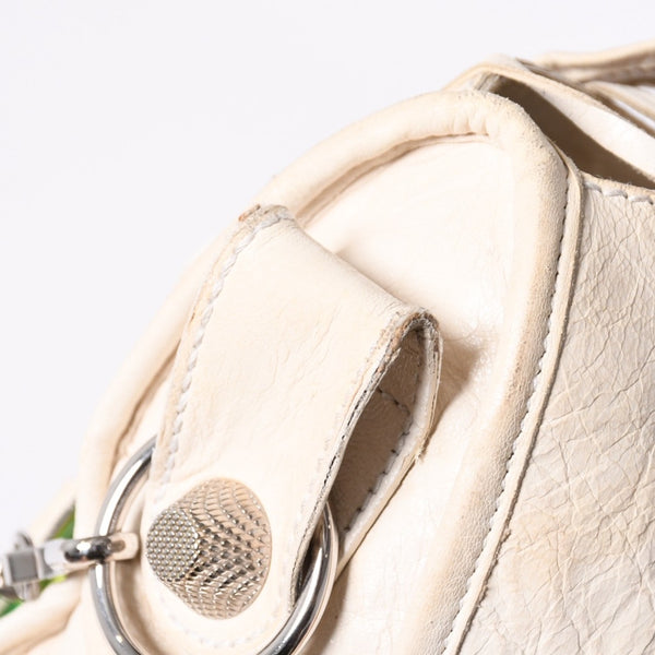 BALENCIAGA バレンシアガ GIANT CITY ジャイアント シティ 2WAYバッグ 173084 ボタニカル柄 ベージュ シルバー金具 美品 中古 4a006912