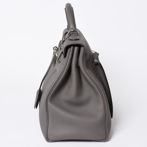 新品同様 HERMES エルメス Maxi Kelly 42 マキシケリー 42 ハンドバッグ K刻印 トゴ エタン SV金具 2025年製 内縫い 中古 4a006899