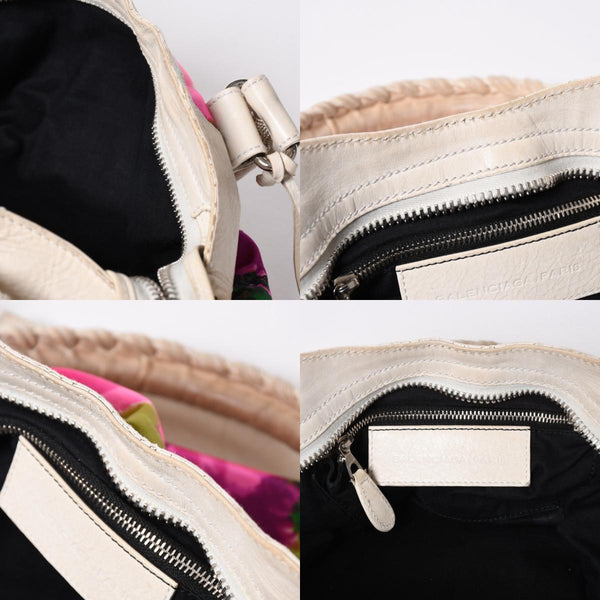 BALENCIAGA バレンシアガ GIANT CITY ジャイアント シティ 2WAYバッグ 173084 ボタニカル柄 ベージュ シルバー金具 美品 中古 4a006912