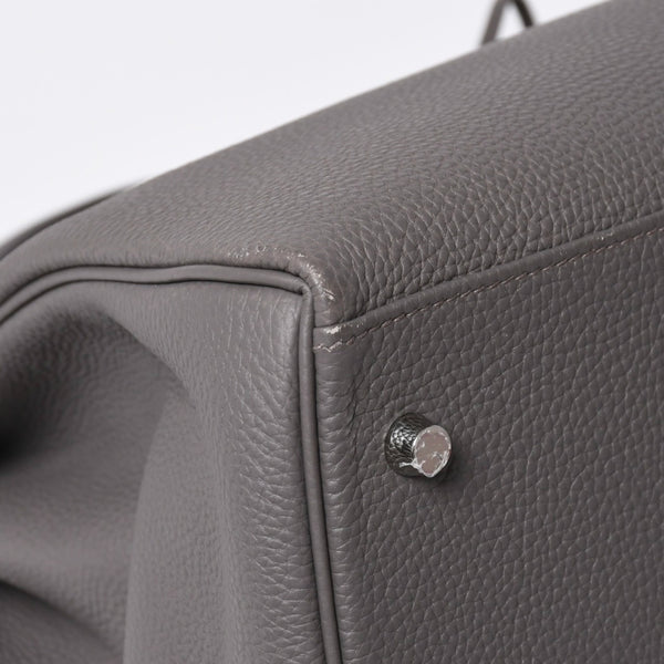 新品同様 HERMES エルメス Maxi Kelly 42 マキシケリー 42 ハンドバッグ K刻印 トゴ エタン SV金具 2025年製 内縫い 中古 4a006899