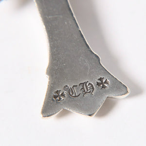 極美品 CHROME HEARTS クロムハーツ DOUBLE CH CROSS SMALL P/D スモール ダブルCHクロス ペンダントトップ 重量約16.50g ダイヤ 中古 4a006902
