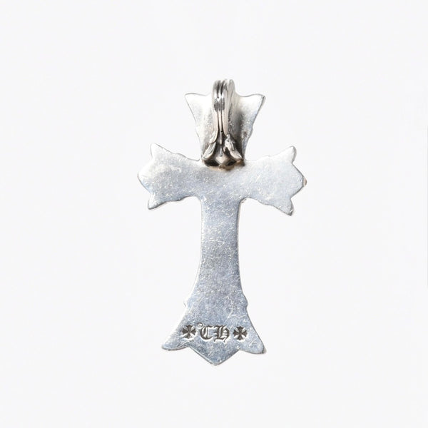 極美品 CHROME HEARTS クロムハーツ DOUBLE CH CROSS SMALL P/D スモール ダブルCHクロス ペンダントトップ 重量約16.50g ダイヤ 中古 4a006902