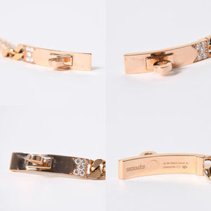 極美品 HERMES エルメス ケリー グルメット ベリースモール ブレスレット H120434B サイズXL 重量29.41g 18KPG メンズ オーダー品 中古 4a006906