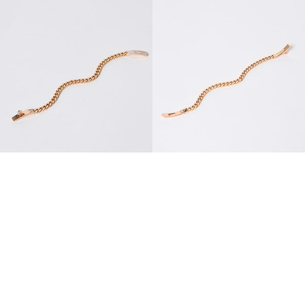 極美品 HERMES エルメス ケリー グルメット ベリースモール ブレスレット H120434B サイズXL 重量29.41g 18KPG メンズ オーダー品 中古 4a006906
