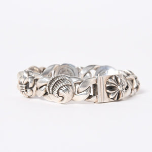 CHROME HEARTS クロムハーツ 6LINKS MULTI LINK 6リンク マルチリンク ブレスレット 重量約117.81g 925刻印 シルバー925 美品 中古 4a006903