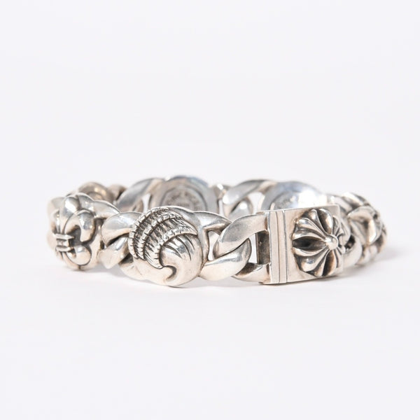 CHROME HEARTS クロムハーツ 6LINKS MULTI LINK 6リンク マルチリンク ブレスレット 重量約117.81g 925刻印 シルバー925 美品 中古 4a006903