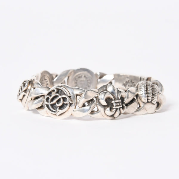 CHROME HEARTS クロムハーツ 6LINKS MULTI LINK 6リンク マルチリンク ブレスレット 重量約117.81g 925刻印 シルバー925 美品 中古 4a006903