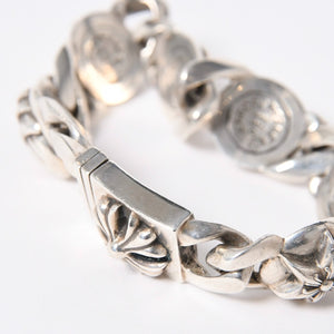 CHROME HEARTS クロムハーツ 6LINKS MULTI LINK 6リンク マルチリンク ブレスレット 重量約117.81g 925刻印 シルバー925 美品 中古 4a006903