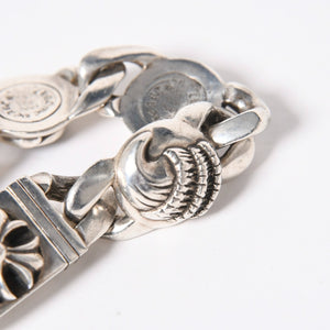 CHROME HEARTS クロムハーツ 6LINKS MULTI LINK 6リンク マルチリンク ブレスレット 重量約117.81g 925刻印 シルバー925 美品 中古 4a006903