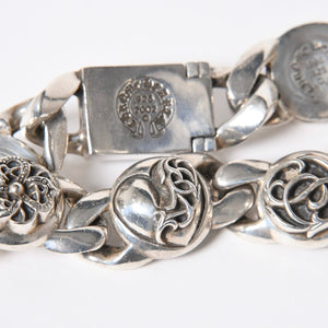 CHROME HEARTS クロムハーツ 6LINKS MULTI LINK 6リンク マルチリンク ブレスレット 重量約117.81g 925刻印 シルバー925 美品 中古 4a006903