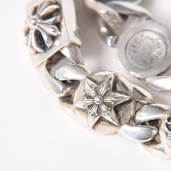 CHROME HEARTS クロムハーツ 6LINKS MULTI LINK 6リンク マルチリンク ブレスレット 重量約117.81g 925刻印 シルバー925 美品 中古 4a006903