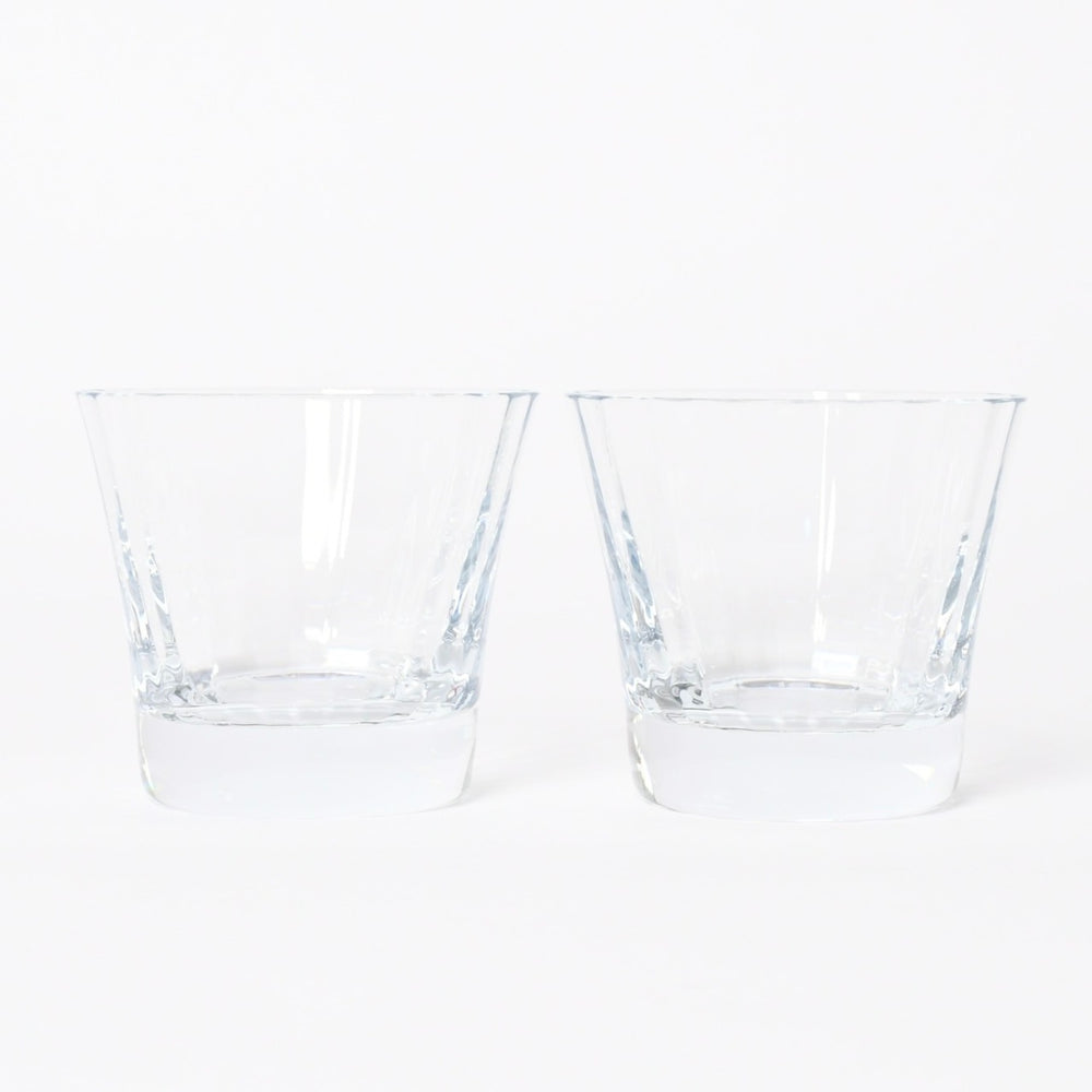 新品未使用 Baccarat バカラ Mille Nuits ミルニュイ タンブラー ロックグラス ２個セット クリスタルガラス 中古 4a005286