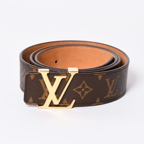 LOUIS VUITTON ルイヴィトン サンチュール LVイニシャル 40MM ベルト M9608 サイズ40インチ モノグラム 美品 中古 4a006646