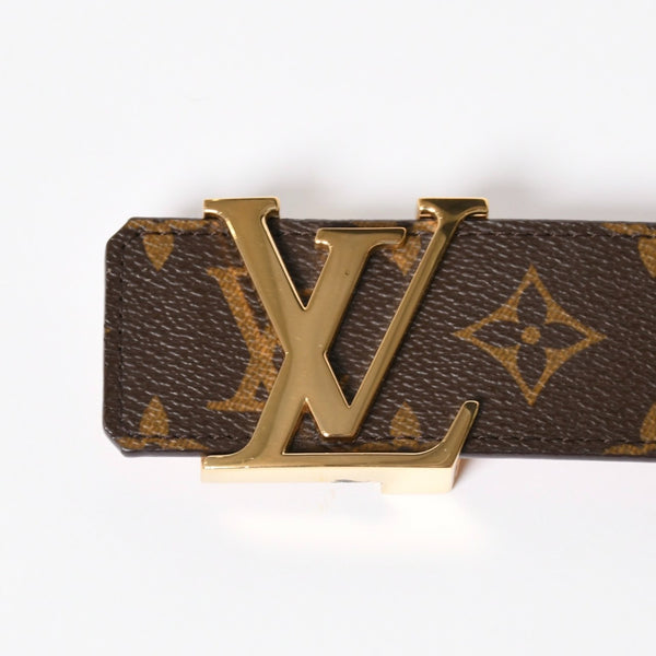 LOUIS VUITTON ルイヴィトン サンチュール LVイニシャル 40MM ベルト M9608 サイズ40インチ モノグラム 美品 中古 4a006646