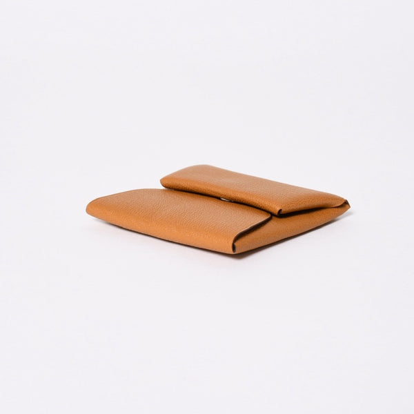 新品同様 HERMES エルメス バスティアヴェルソ コインケース B刻印 シェーブル キャラメル シルバー金具 中古 4a006663