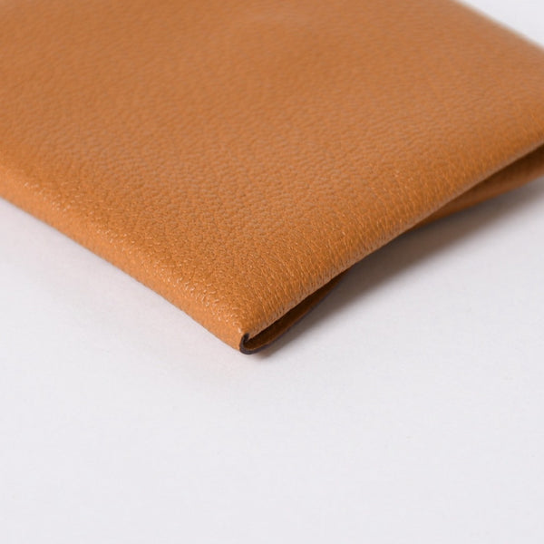 新品同様 HERMES エルメス バスティアヴェルソ コインケース B刻印 シェーブル キャラメル シルバー金具 中古 4a006663