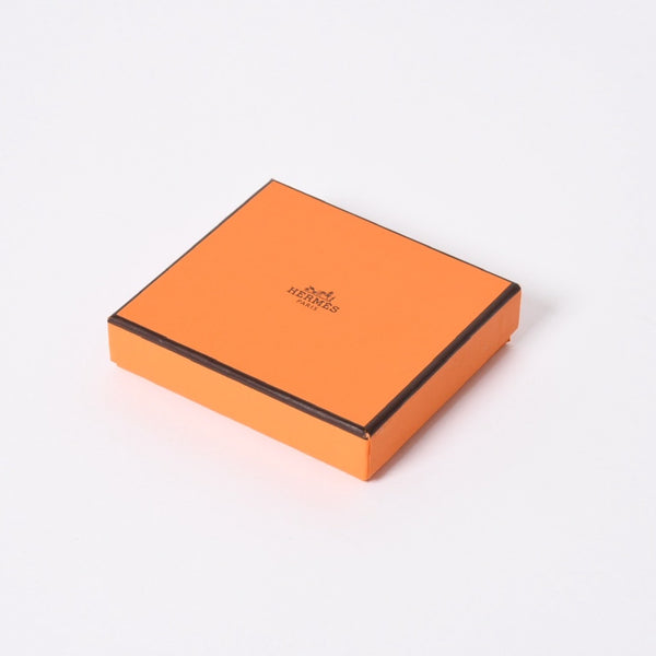 新品同様 HERMES エルメス バスティアヴェルソ コインケース B刻印 シェーブル キャラメル シルバー金具 中古 4a006663