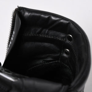 極美品 CHROME HEARTS クロムハーツ RICK OWENS リックオウエンス ジオバスケット スニーカー BSフレア ダガー クロスボール ブラック シルバー サイズ44 中古 4a006908