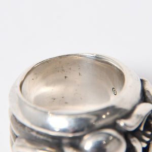 極美品 CHROME HEARTS クロムハーツ DAGGER HEART ダガーハート リング 指輪 重量約25.41g サイズ9.5号 925刻印 シルバー925 中古 4a007009