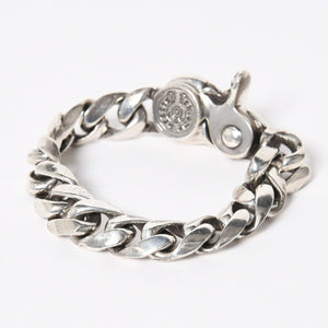 CHROME HEARTS クロムハーツ HEART CHAIN/CLIP ハートチェーン クリップ ブレスレット 重量128.01g シルバー925 13リンク 美品 中古 4a007011