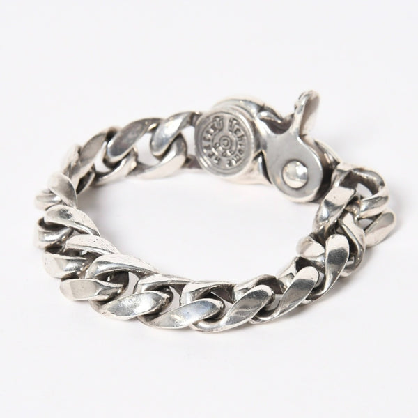 CHROME HEARTS クロムハーツ HEART CHAIN/CLIP ハートチェーン クリップ ブレスレット 重量128.01g シルバー925 13リンク 美品 中古 4a007011