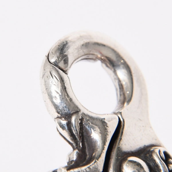 CHROME HEARTS クロムハーツ HEART CHAIN/CLIP ハートチェーン クリップ ブレスレット 重量128.01g シルバー925 13リンク 美品 中古 4a007011