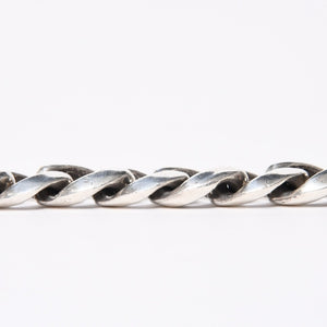 CHROME HEARTS クロムハーツ HEART CHAIN/CLIP ハートチェーン クリップ ブレスレット 重量128.01g シルバー925 13リンク 美品 中古 4a007011