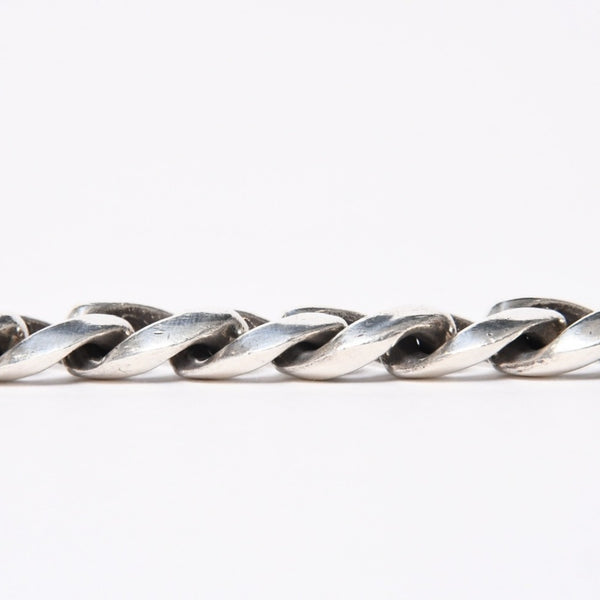 CHROME HEARTS クロムハーツ HEART CHAIN/CLIP ハートチェーン クリップ ブレスレット 重量128.01g シルバー925 13リンク 美品 中古 4a007011