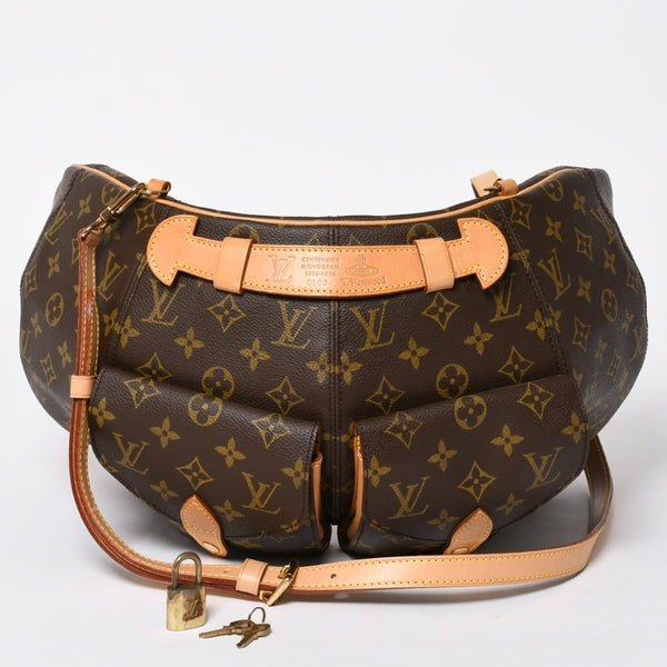 極美品 激レア LOUIS VUITTON × Vivienne Westwood ルイヴィトン ヴィヴィアンウエストウッド 7デザイナーズ バムバッグ 1996年 中古 4a006854