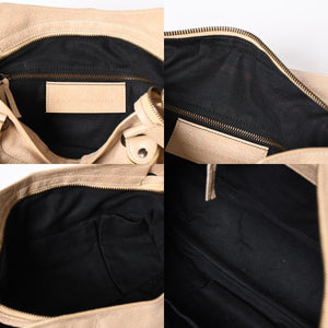 極美品 BALENCIAGA バレンシアガ 2WAY ハンドバッグ ショルダーバッグ シティ ザ・タウン 240579 ベージュ 中古 4a006914