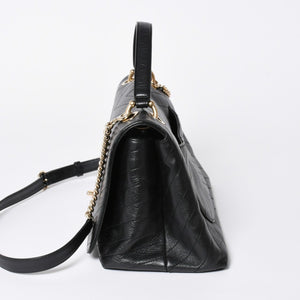 極美品 CHANEL シャネル シェブロン 2WAYチェーンショルダーバッグ 25番台 ココマーク カーフレザー Vステッチ ゴールド金具 中古 4a006757