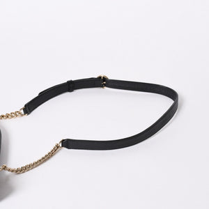 極美品 CHANEL シャネル シェブロン 2WAYチェーンショルダーバッグ 25番台 ココマーク カーフレザー Vステッチ ゴールド金具 中古 4a006757