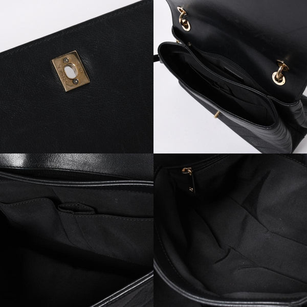 極美品 CHANEL シャネル シェブロン 2WAYチェーンショルダーバッグ 25番台 ココマーク カーフレザー Vステッチ ゴールド金具 中古 4a006757