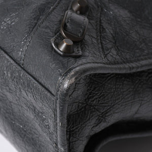 極美品 BALENCIAGA バレンシアガ 新型 クラシック シティ S ハンドバッグ 431621 ショルダーバッグ グレー 中古 4a006916