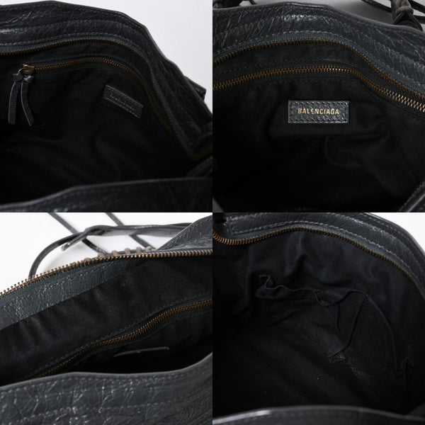 極美品 BALENCIAGA バレンシアガ 新型 クラシック シティ S ハンドバッグ 431621 ショルダーバッグ グレー 中古 4a006916
