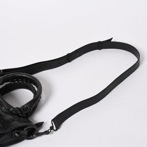 極美品 BALENCIAGA バレンシアガ Le City ル シティ ミニハンドバッグ 806395 ショルダーバッグ 2WAY ラムスキン ブラック 中古 4a006598