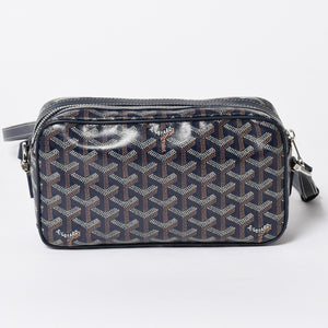 新品同様 GOYARD ゴヤール カップヴェールPM ショルダーバッグ CAPVE2PMLTY02CL02P ネイビー シルバー金具 中古 4a007024