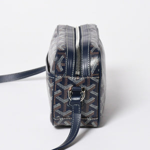 新品同様 GOYARD ゴヤール カップヴェールPM ショルダーバッグ CAPVE2PMLTY02CL02P ネイビー シルバー金具 中古 4a007024