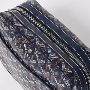 新品同様 GOYARD ゴヤール カップヴェールPM ショルダーバッグ CAPVE2PMLTY02CL02P ネイビー シルバー金具 中古 4a007024