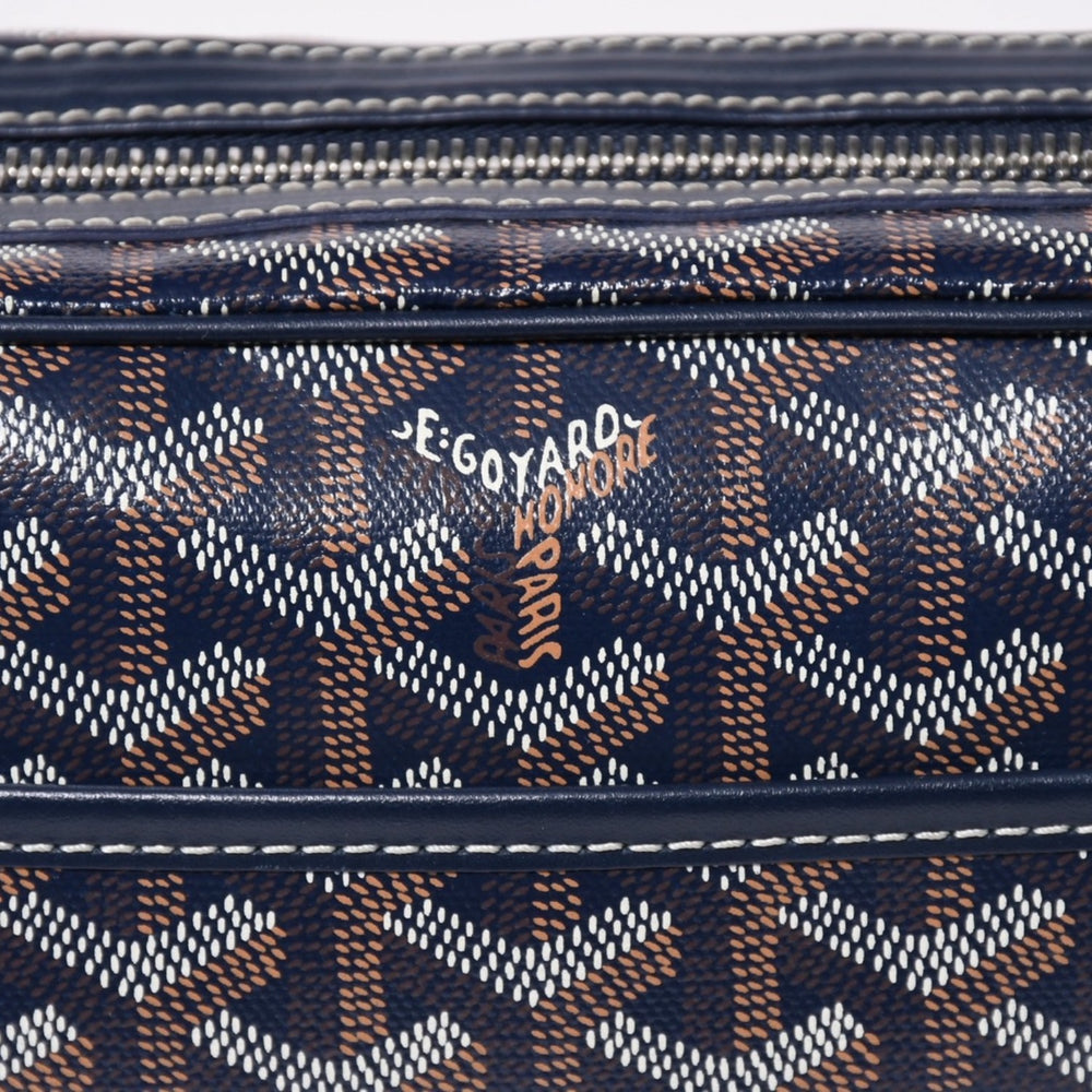 Like new GOYARD Cup Vert PM Shoulder Bag CAPVE2PMLTY02CL02P Navy Silver Hardware Used 4a007024